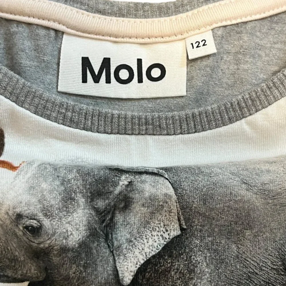 Molo Sports Animal Pyramid Short Sleeve Shirt Size 7 - Picture 2 of 4